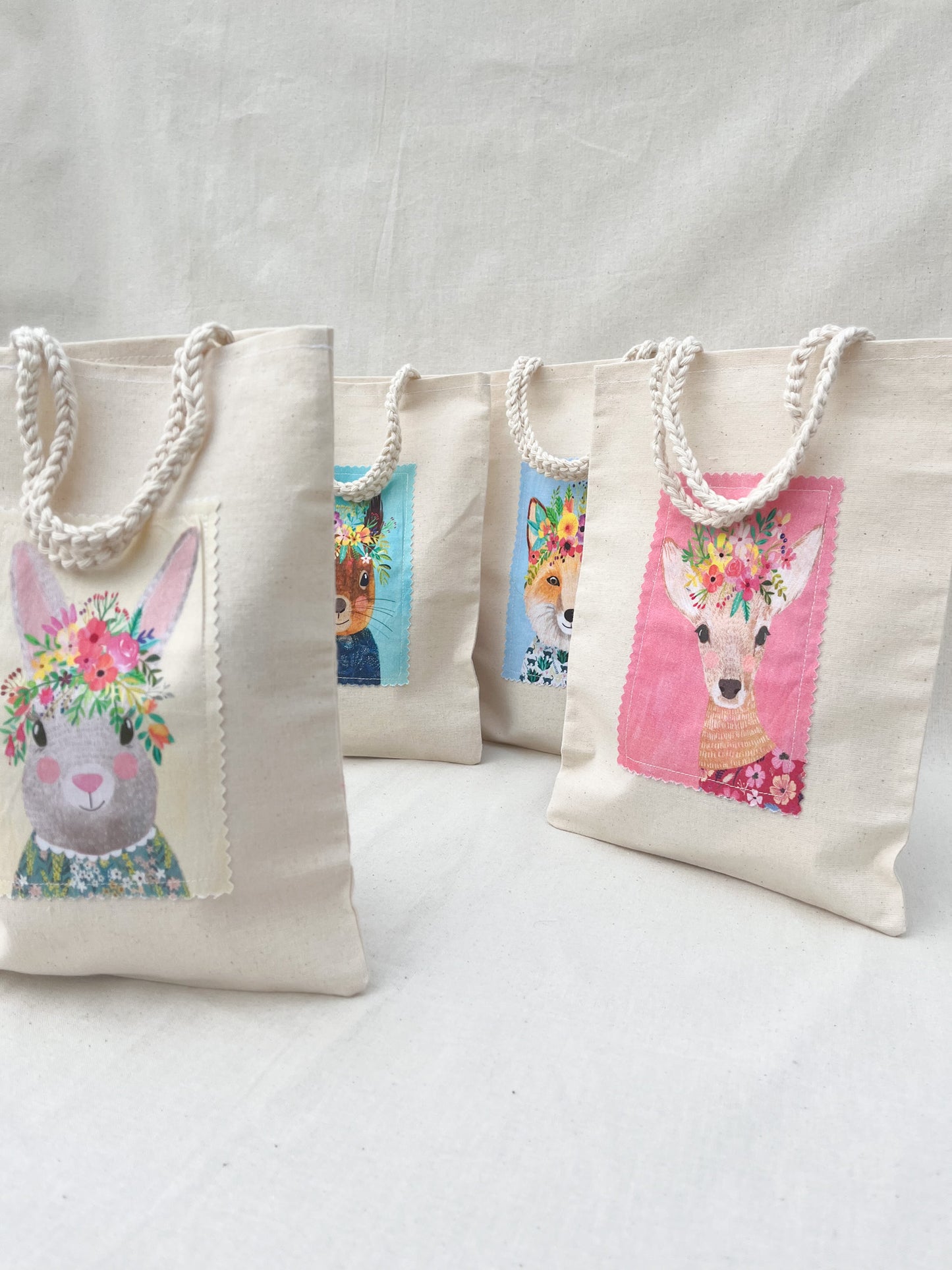 Eco-Friendly Party Bags / Animals with Flower Crowns