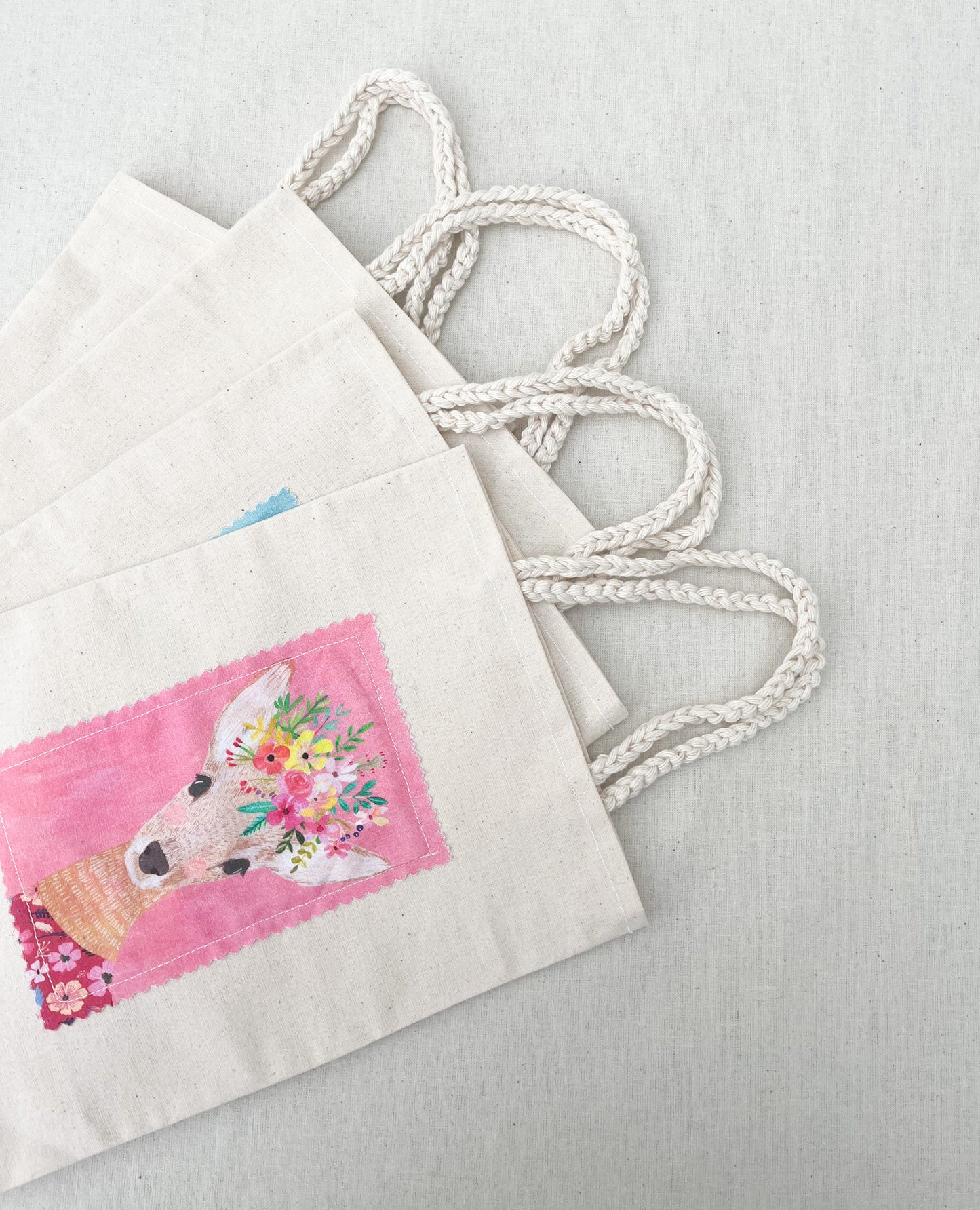 Eco-Friendly Party Bags / Animals with Flower Crowns