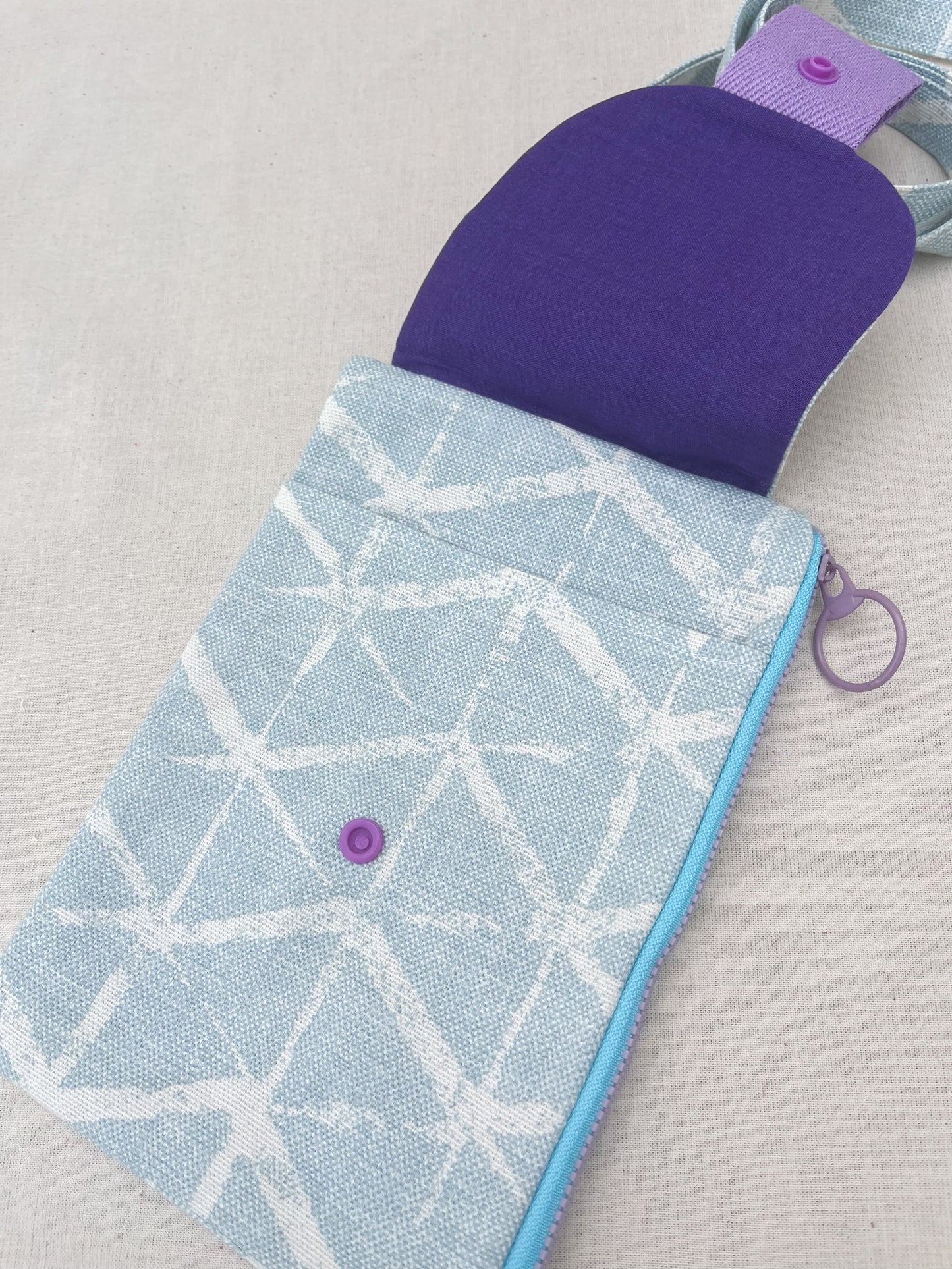 Zipper Phone Bag / Triangles