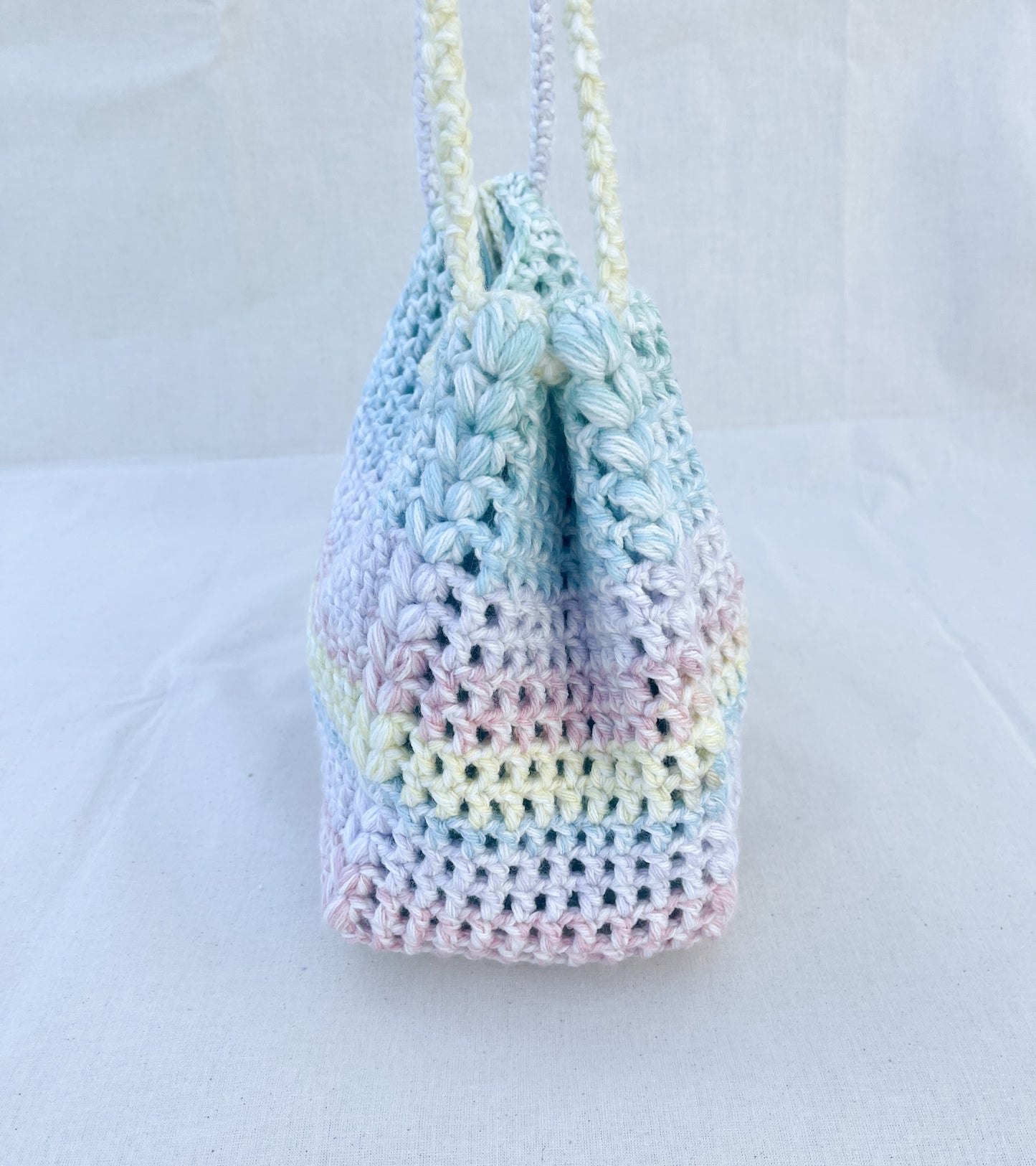 Multicolor Crochet Shoulder Bag / Green