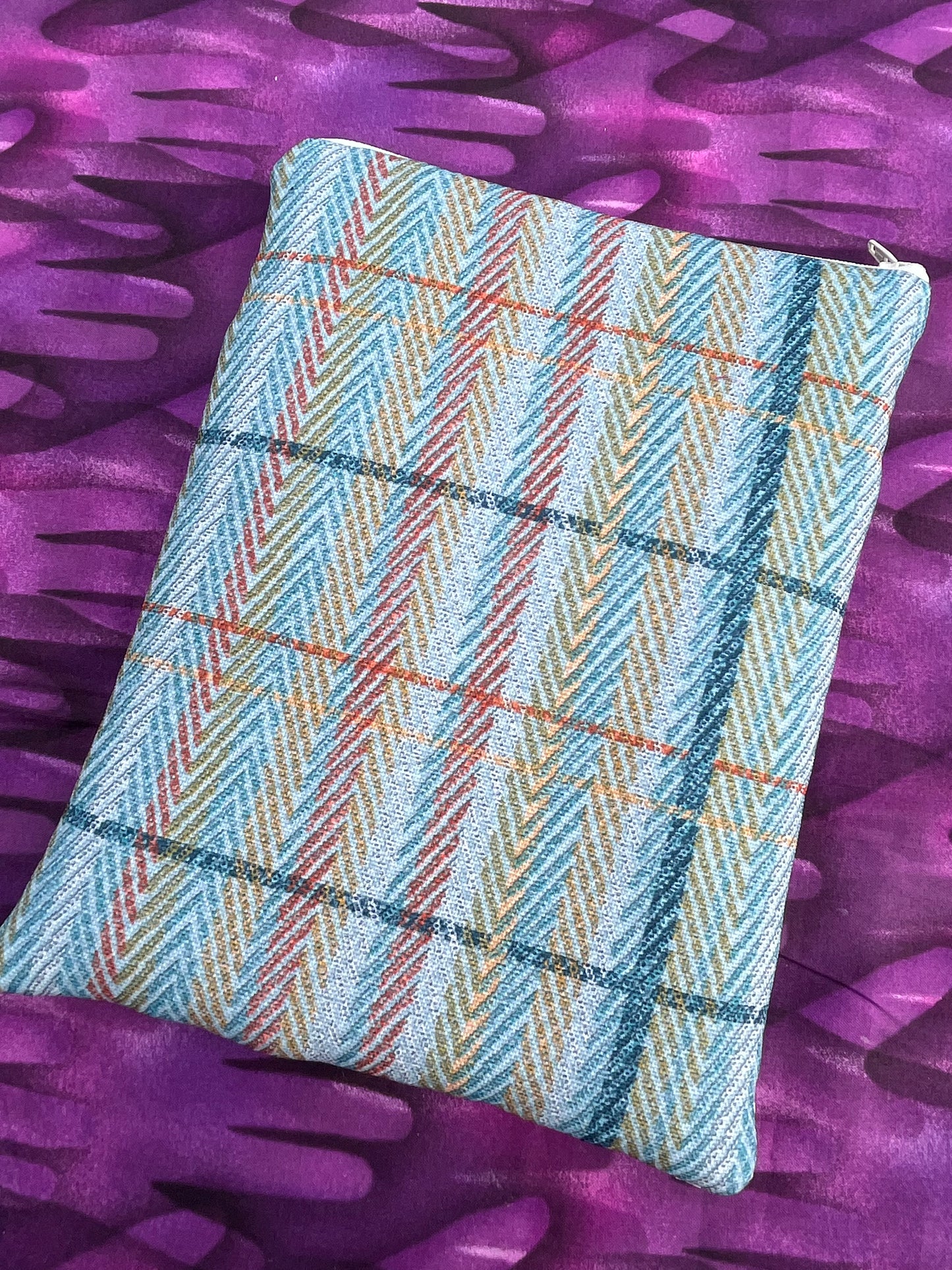 Little Girl Vintage Style Padded Book Covers / Blue