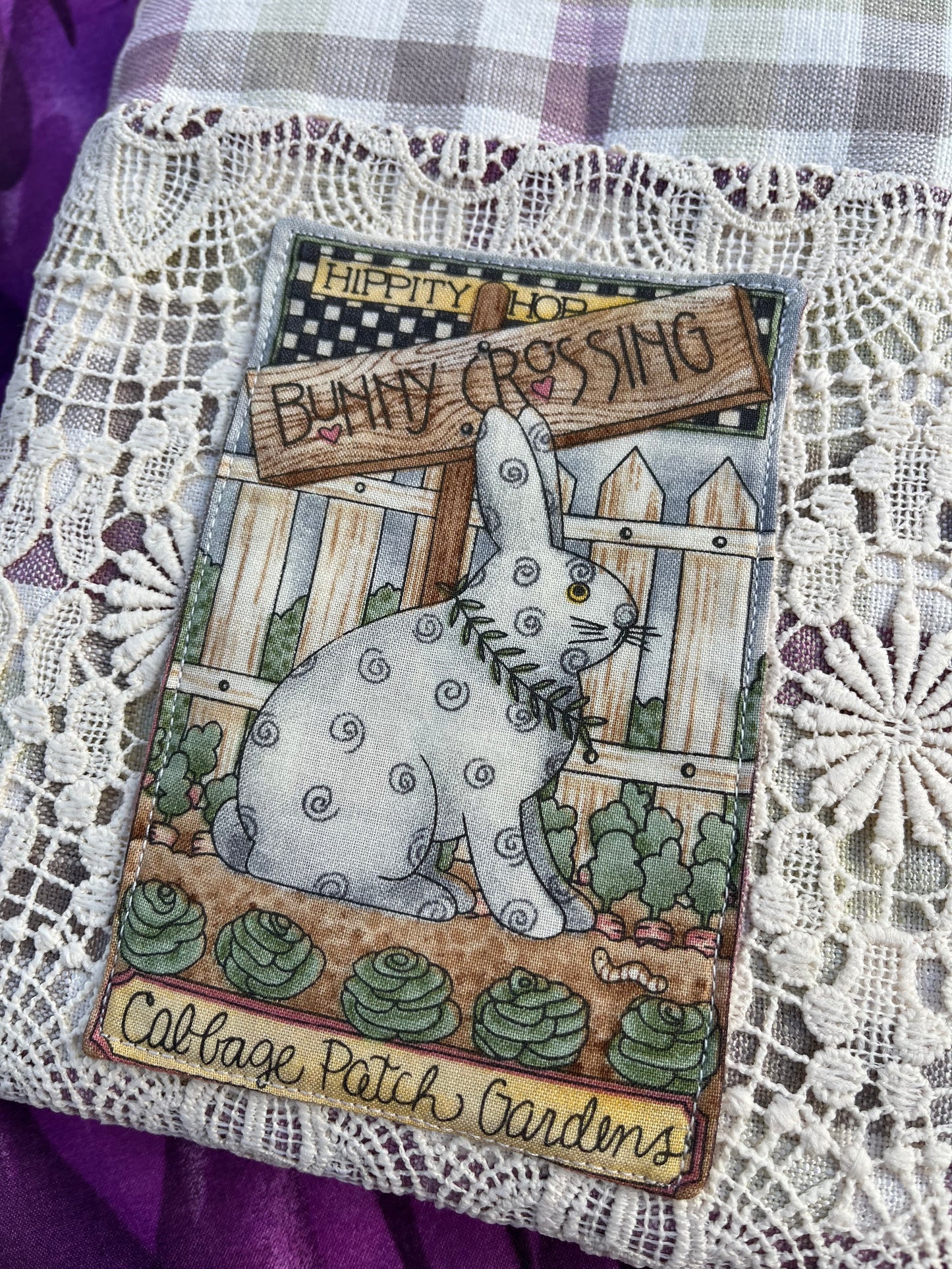 Vintage Style Padded Book Covers / Bunny