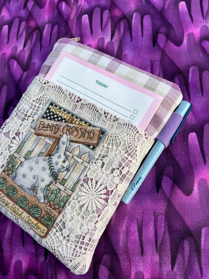 Vintage Style Padded Book Covers / Bunny