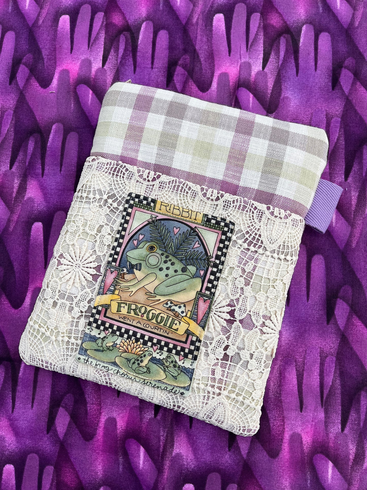 Vintage Style Padded Book Covers / Frog