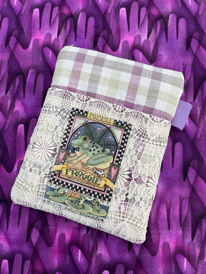Vintage Style Padded Book Covers / Frog