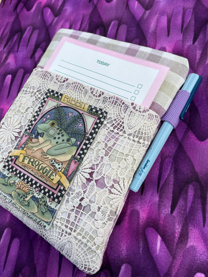 Vintage Style Padded Book Covers / Frog