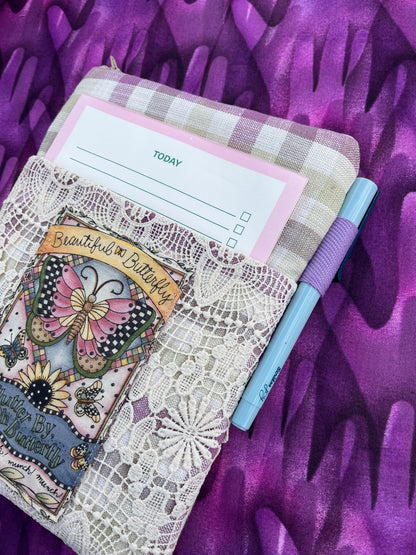 Vintage Style Padded Book Covers / Butterfly
