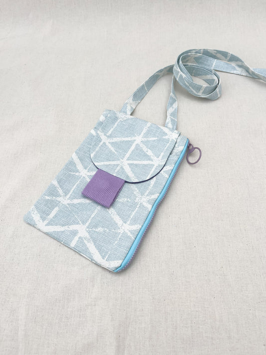 Zipper Phone Bag / Triangles