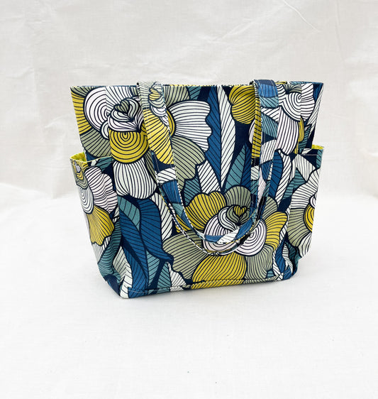 Canvas Side Pocket Tote Bag / Retro (Copy)