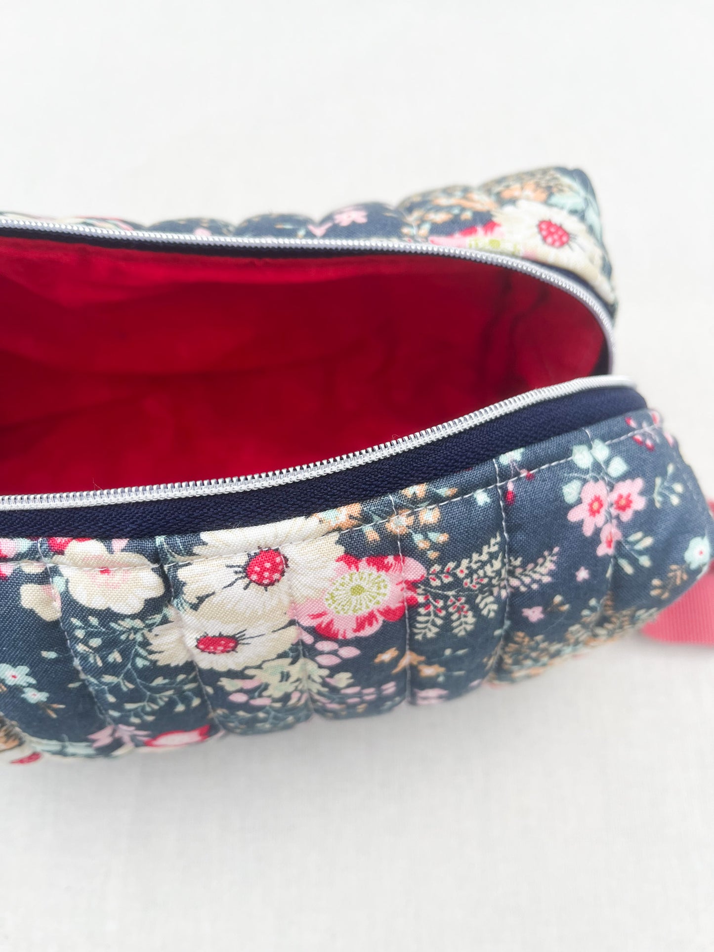 Quilted Box Bag / Flowers