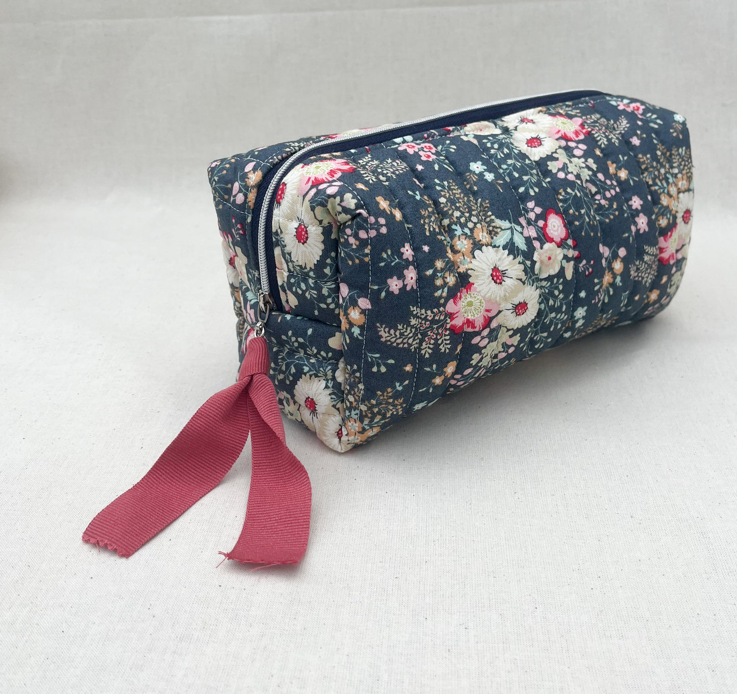 Quilted Box Bag / Flowers