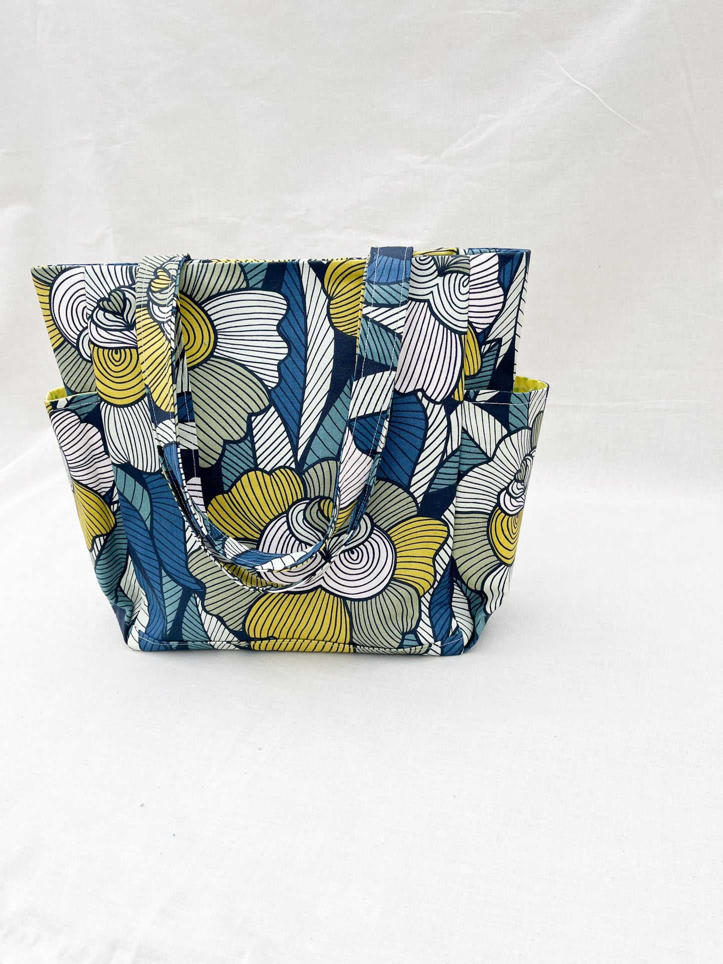 Canvas Side Pocket Tote Bag / Retro (Copy)