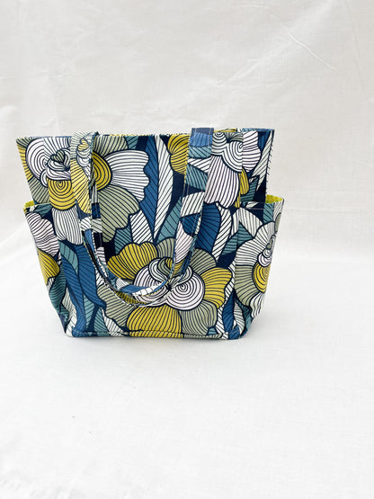 Canvas Side Pocket Tote Bag / Retro (Copy)