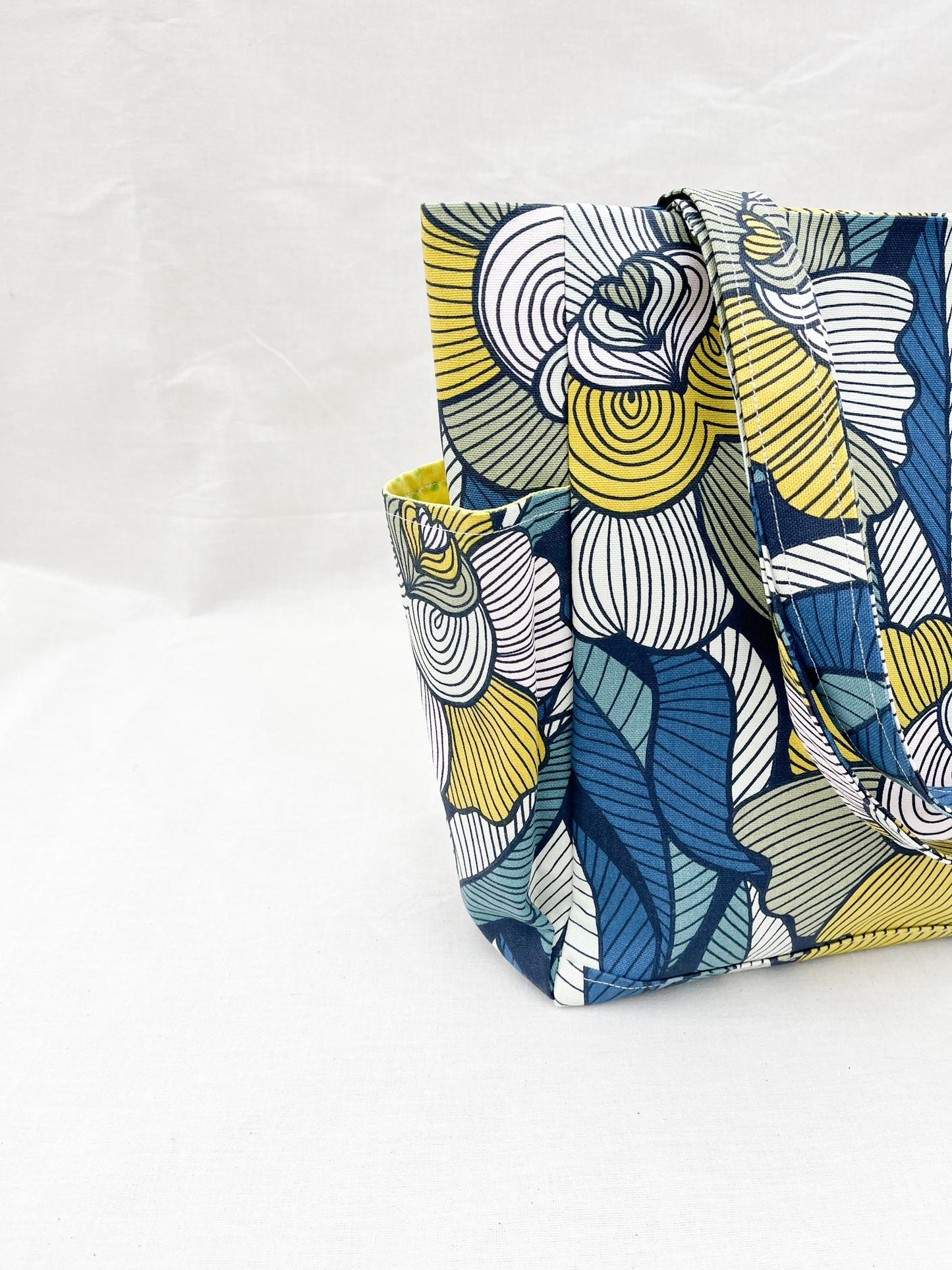 Canvas Side Pocket Tote Bag / Retro (Copy)