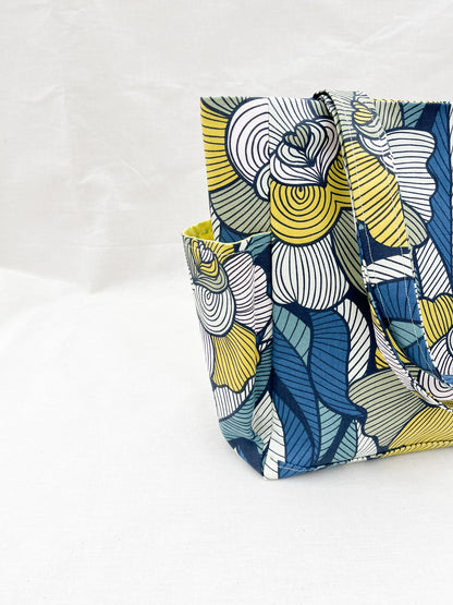 Canvas Side Pocket Tote Bag / Retro (Copy)