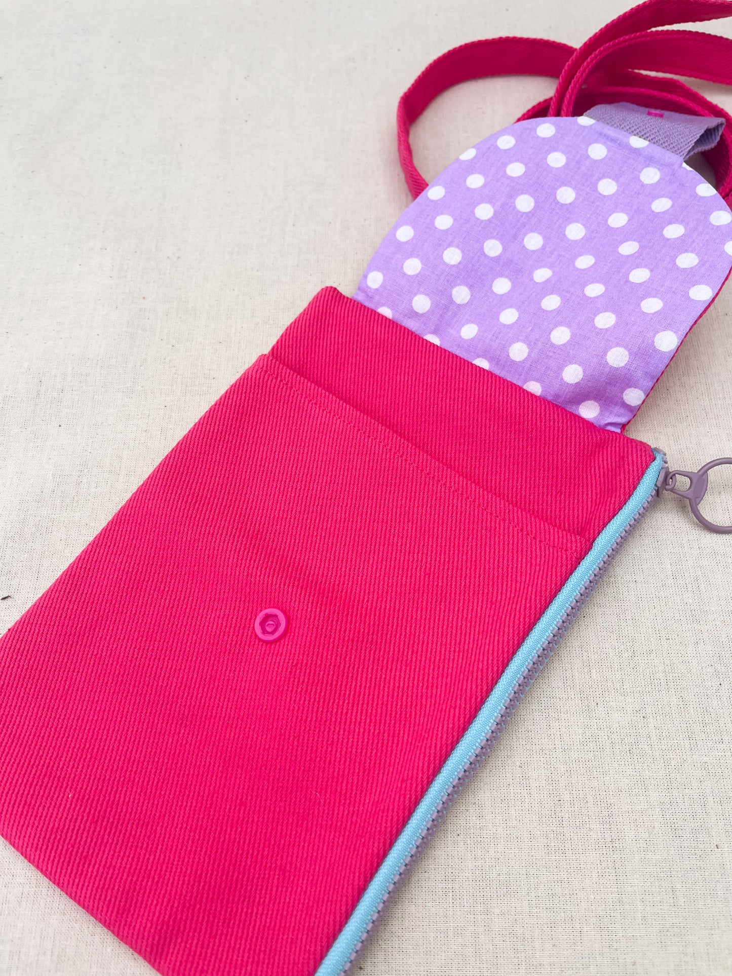 Zipper Phone Bag / Pink