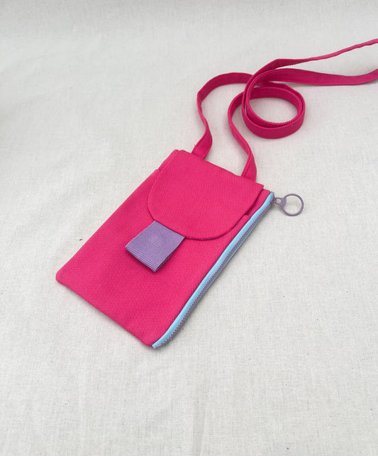 Zipper Phone Bag / Pink