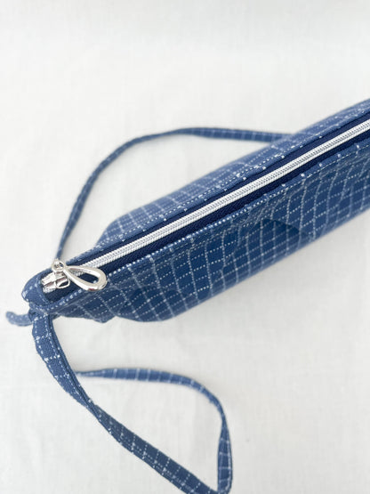 Zigzag Crossbody Bag / Blue